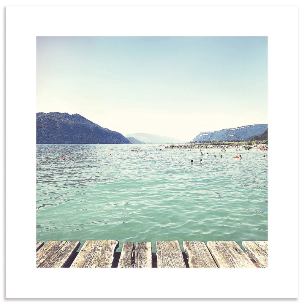 affiche photo lac du Bourget Savoie