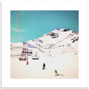 phographie montagne neige hiver ski vacances 3vallées mottaret affiche art print décoration murale
